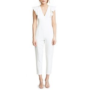Black Halo White Jumpsuit